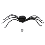 Araignée Géante Souple 220 cm – Décoration Halloween