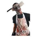 Blessure Tête Couperet Accessoire Halloween