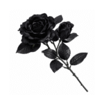 Bouquet de Fleurs Noir 32 cm – Décoration Halloween