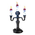Candélabre LED 3 Branches 40 cm – Décoration Halloween