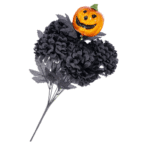 Chrysanthèmes avec Citrouille Noire 40 cm – Halloween