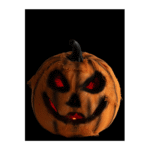 Citrouille Jute LED Orange 16 cm – Décoration Halloween – Image 2