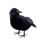 Corbeau à Plumes 16 cm – Décoration Halloween