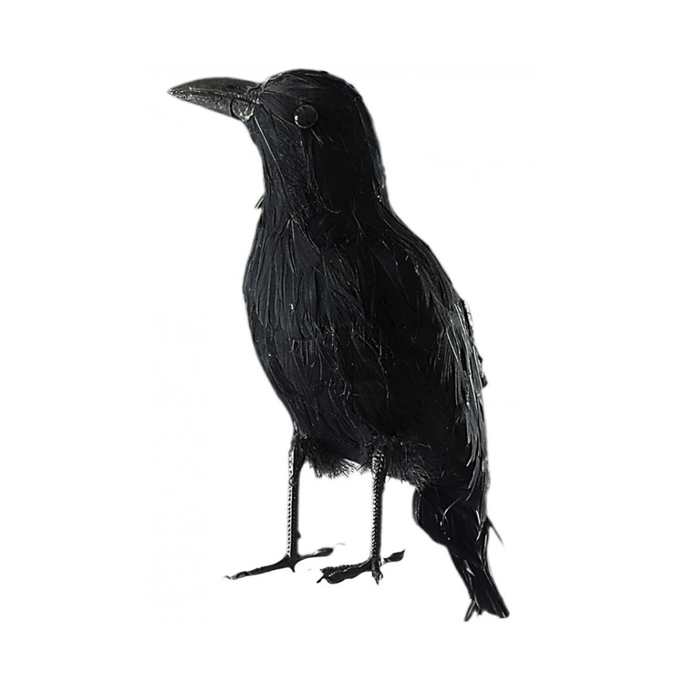 alpha-55-corbeau-en-plumes-22-cm-decoration-halloween-1260388884.png Corbeau en Plumes 22 cm – Décoration Halloween – Image 1