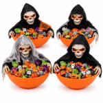 Coupe à Bonbons Crâne Son, LED & Mouvement – Halloween