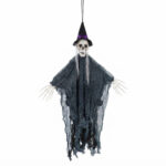 Fantôme à Suspendre Chapeau & Cheveux Blancs 85 cm – Image 2