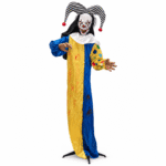 Grand Clown Debout Oscillant Son, LED & Mouvement