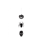 Guirlande Feutrine Verticale Noire 1,3 m