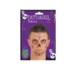 Tatouage Visage Homme Jour des Morts Halloween – Image 2