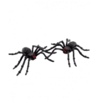 Set de 2 Araignées 13 cm – Décoration Halloween