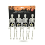 Lot de 4 Squelettes 17 cm – Décoration Halloween