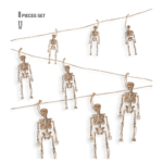 Lot de 8 Squelettes 15 cm – Décoration Halloween