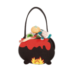 Porte-Bonbons Chaudron en Feutrine 23 cm – Halloween