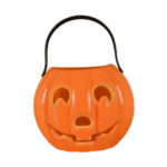 Porte Bonbons Citrouille Orange 20 cm Halloween
