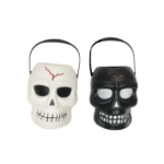 Porte-Bonbons Crâne Plastique 15 cm – Halloween
