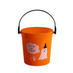 Seau à Bonbons Orange 12 cm – Halloween