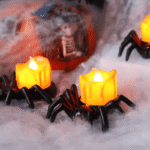 Bougie LED Chauffe-Plat Araignée 4 cm – Halloween – Image 2