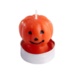 Set de 4 Bougies Citrouille en Cire 4,5 cm – Halloween