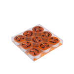 Set de 9 Bougies Citrouille en Cire 4 cm – Halloween – Image 2