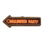 Pancarte Halloween Party 56 cm – Décoration Halloween