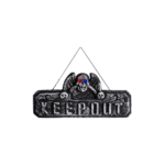 Panneau LED Keep Out 42 cm – Décoration Halloween