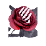 Rose avec Main Squelette 40 cm – Décoration Halloween