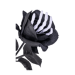 Rose avec Main Squelette 40 cm – Décoration Halloween – Image 3
