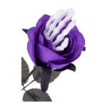 Rose avec Main Squelette 40 cm – Décoration Halloween – Image 2