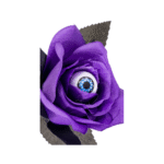 Rose avec Œil 35 cm – Décoration Halloween – Image 3