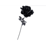 Rose Noire Géante 150 cm – Décoration Halloween