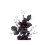Roses Bordeaux avec Yeux 40 cm – Décoration Halloween – Image 2