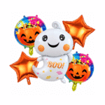 Set de 6 Ballons Aluminium Bouquet – Décoration Festive