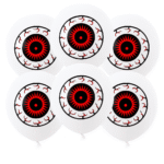 Set de 6 Ballons Halloween Motif Œil