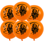 Set de 6 Ballons Squelette – Décoration Halloween
