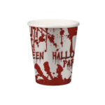 Set de 6 Gobelets Jetables Effet Sang Halloween