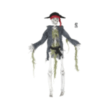Squelette Pirate 42 cm – Décoration Halloween