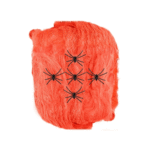 Toile d’Araignée Orange 100 g – Décoration Halloween
