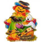 Poster Épouvantail Halloween Relief 56 x 37 cm