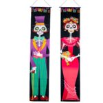 Set de 2 Bannières Crânes Mexicains – Halloween