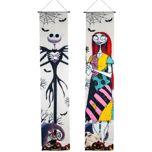 Set de 2 Bannières Tissu Fantôme 180 x 30 cm – Halloween